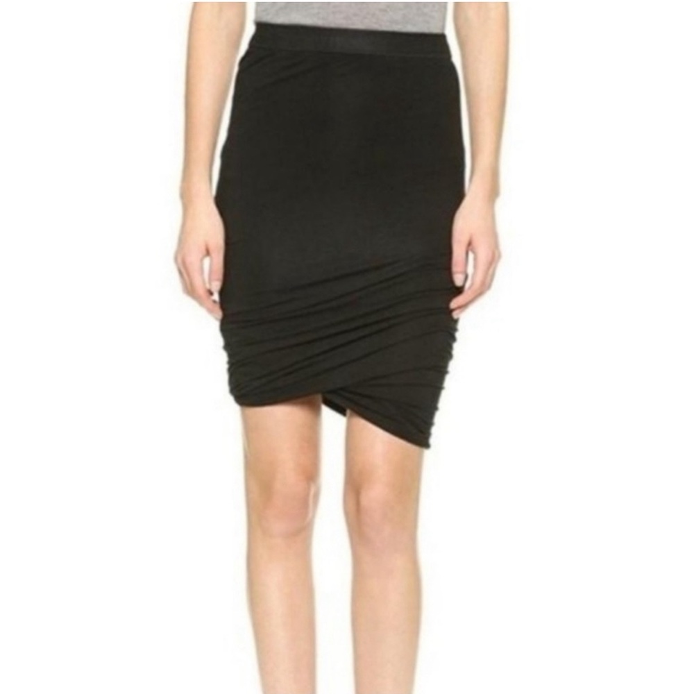 ALEXANDER WANG BUBBLE HEM SKIRT BLACK SIZE LARGE